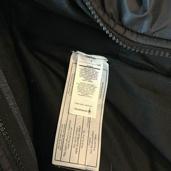 Smartwool Smartloft 150 Jacket Black DWR Full Zip Nylon Wool Size Large L Men's - Picture 11 of 13